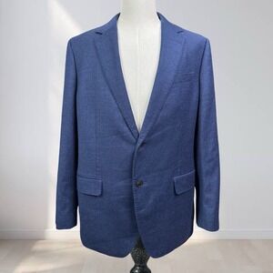 Bonobos Blazer Men 44R Blue Standard Fit Italian Marzotto Wool Dual Vent